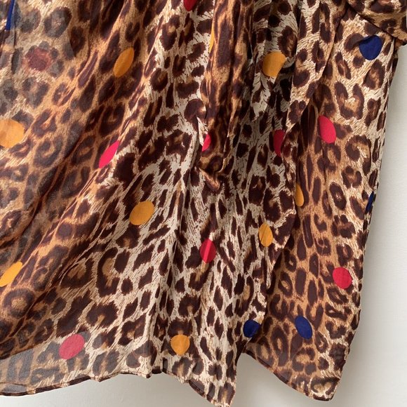 Paris atelier & Other Stories Dress EUR 38 Fits UK 12 Animal Print Sheer & Slip - Picture 3 of 13